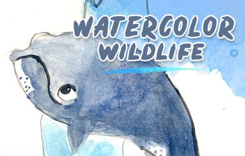 Watercolor Wildlife Art Class